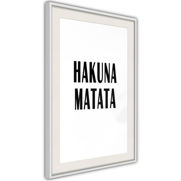 Inramad Poster / Tavla - Hakuna Matata