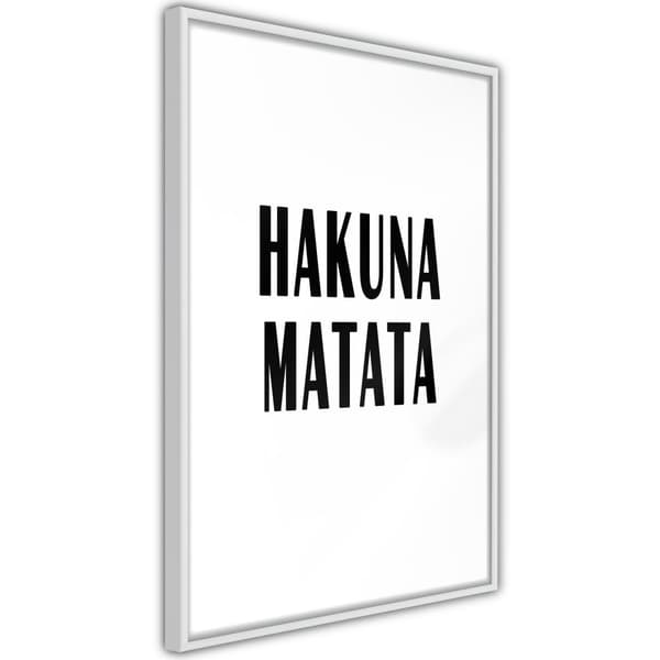 Inramad Poster / Tavla - Hakuna Matata