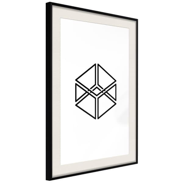 Inramad Poster / Tavla - Count the Squares