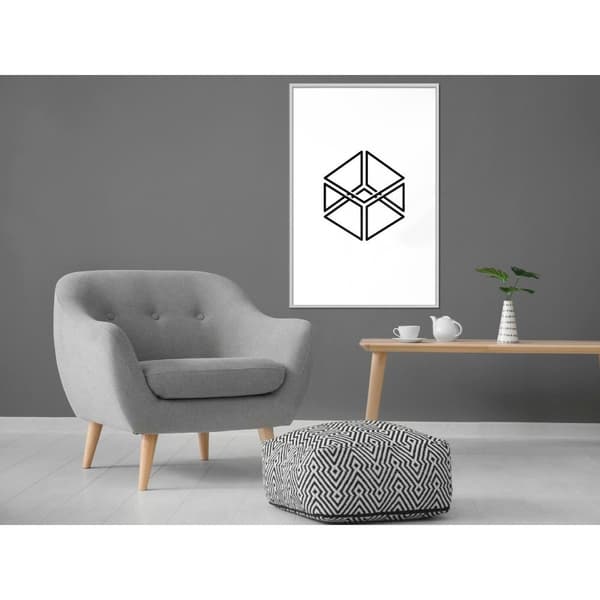 Inramad Poster / Tavla - Count the Squares