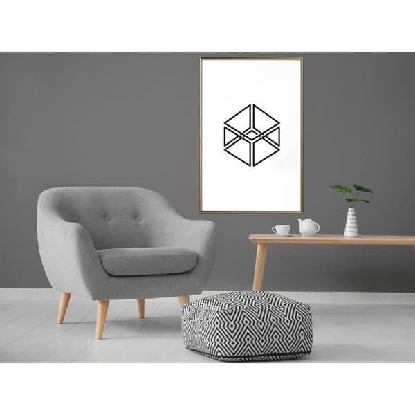 Inramad Poster / Tavla - Count the Squares