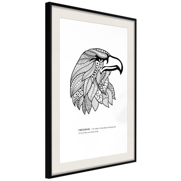 Inramad Poster / Tavla - Symbol of Freedom