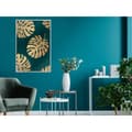 Miniatyrbild 10 av 11: Inramad Poster / Tavla - Gilded Monstera Leaves