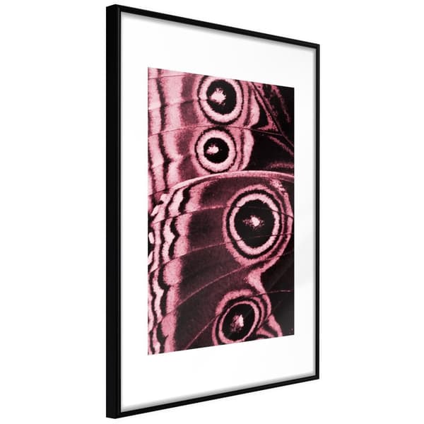 Inramad Poster / Tavla - Butterfly Wings Svart ram 30x45