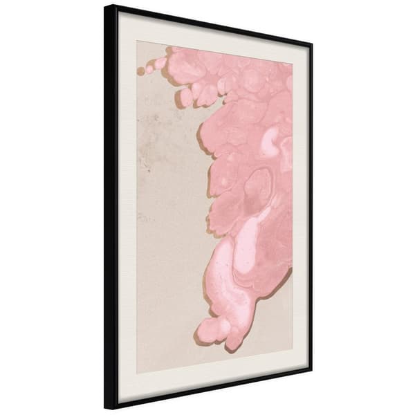 Inramad Poster / Tavla - Pink River