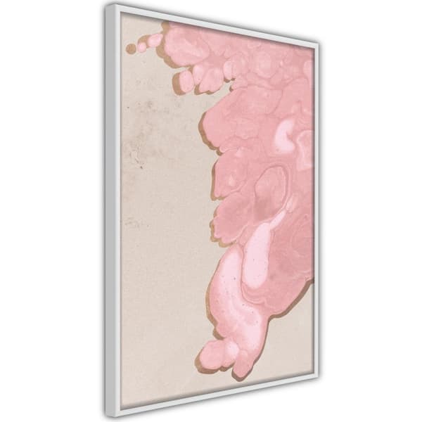 Inramad Poster / Tavla - Pink River