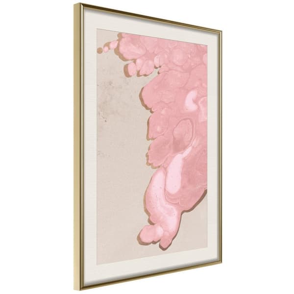 Inramad Poster / Tavla - Pink River