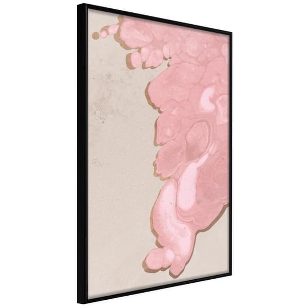 Inramad Poster / Tavla - Pink River