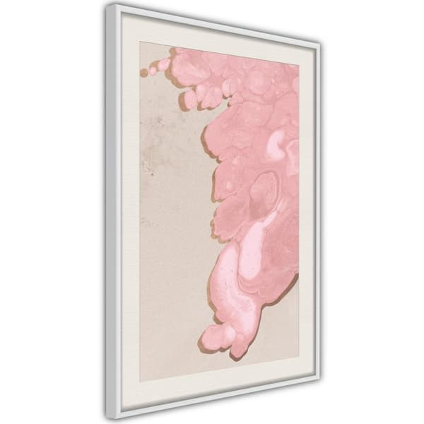 Inramad Poster / Tavla - Pink River