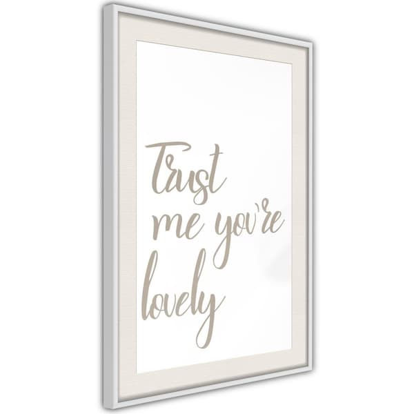 Inramad Poster / Tavla - Compliment