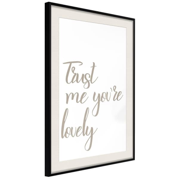 Inramad Poster / Tavla - Compliment