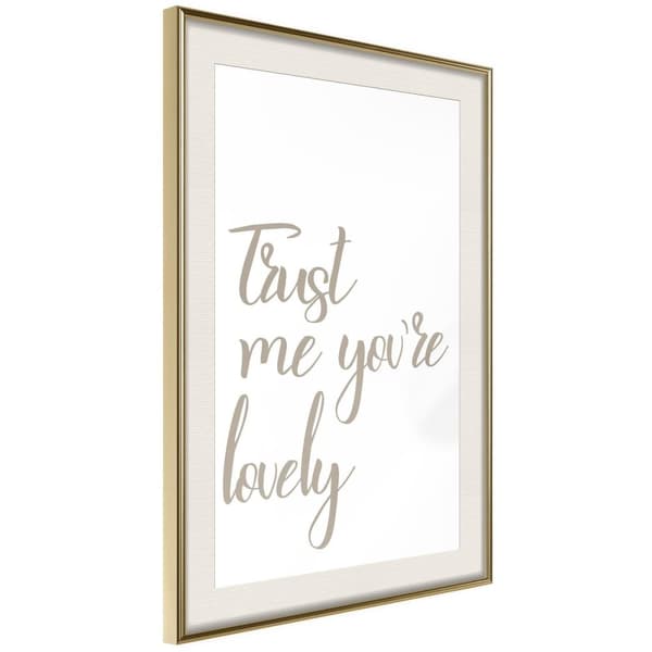 Inramad Poster / Tavla - Compliment