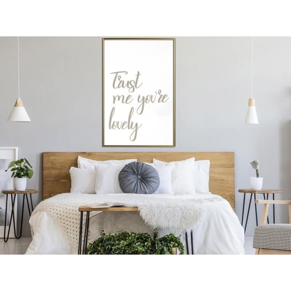 Inramad Poster / Tavla - Compliment