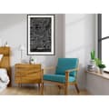 Miniatyrbild 6 av 11: Inramad Poster / Tavla - City Map: Munich (Dark)