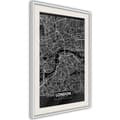 Miniatyrbild 1 av 11: Inramad Poster / Tavla - City Map: London (Dark)