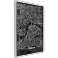 Miniatyrbild 8 av 11: Inramad Poster / Tavla - City Map: London (Dark)