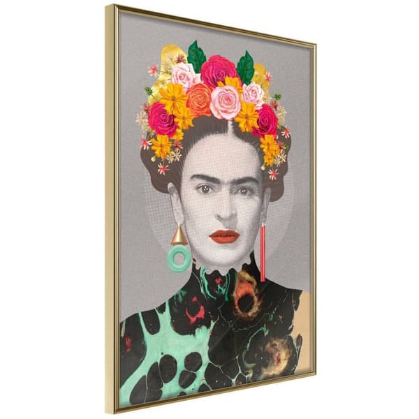 Inramad Poster / Tavla - Charismatic Frida Guldram 30x45