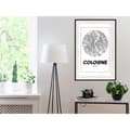 Miniatyrbild 6 av 11: Inramad Poster / Tavla - City Map: Cologne (Round)
