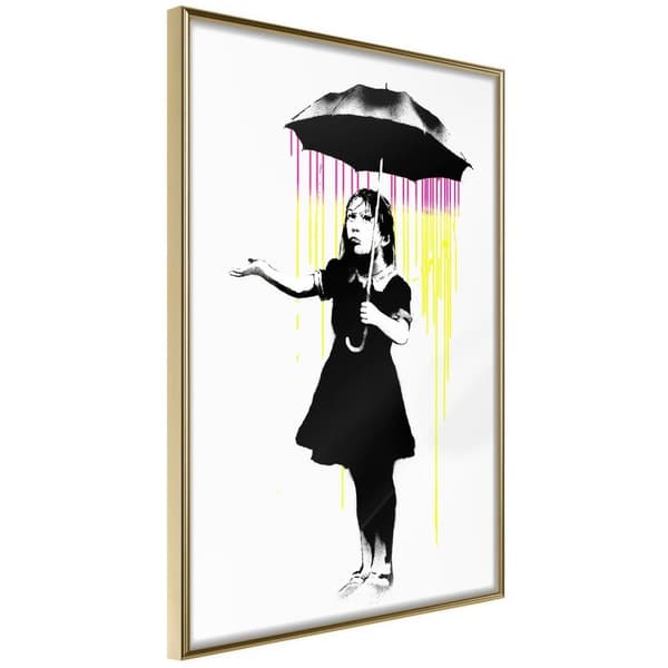 Inramad Poster / Tavla - Banksy: Nola Guldram 30x45