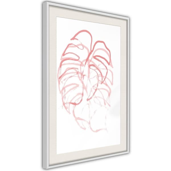 Inramad Poster / Tavla - Red Leaf