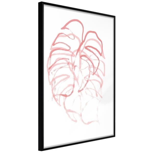 Inramad Poster / Tavla - Red Leaf