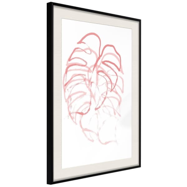 Inramad Poster / Tavla - Red Leaf