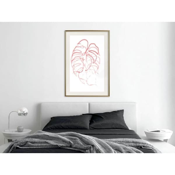 Inramad Poster / Tavla - Red Leaf