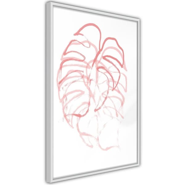 Inramad Poster / Tavla - Red Leaf