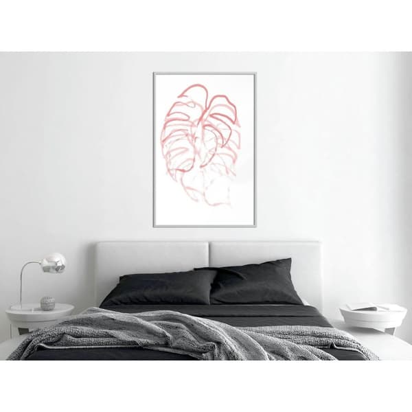 Inramad Poster / Tavla - Red Leaf
