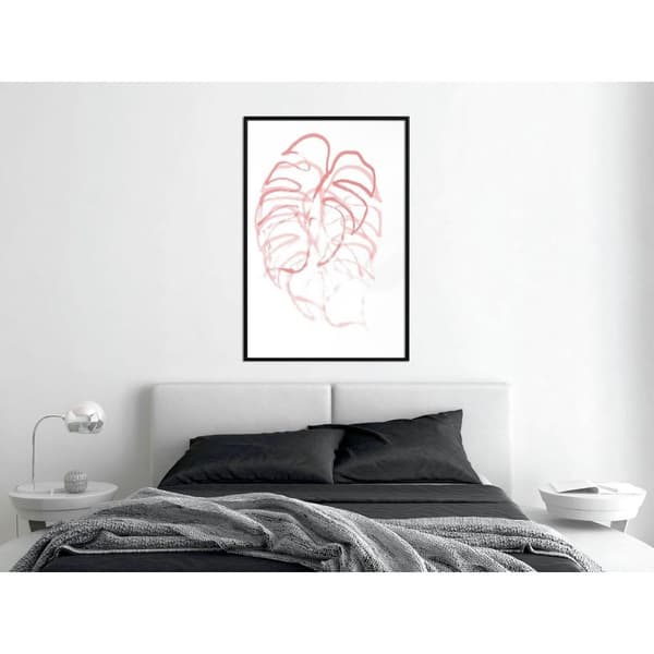 Inramad Poster / Tavla - Red Leaf