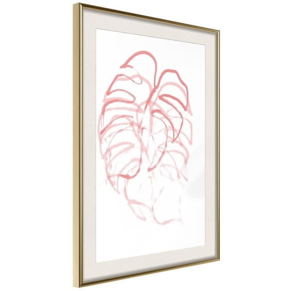 Inramad Poster / Tavla - Red Leaf
