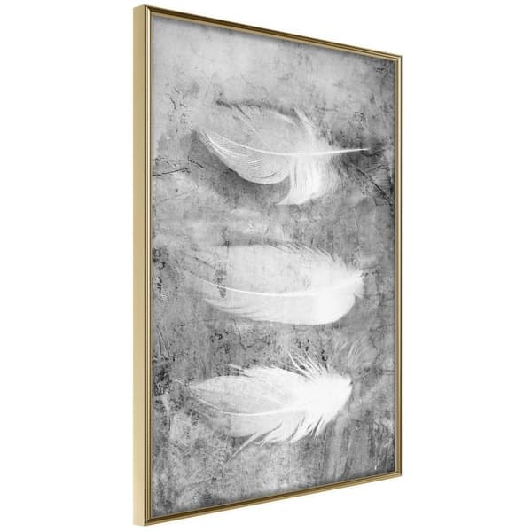 Inramad Poster / Tavla - Delicate Feathers