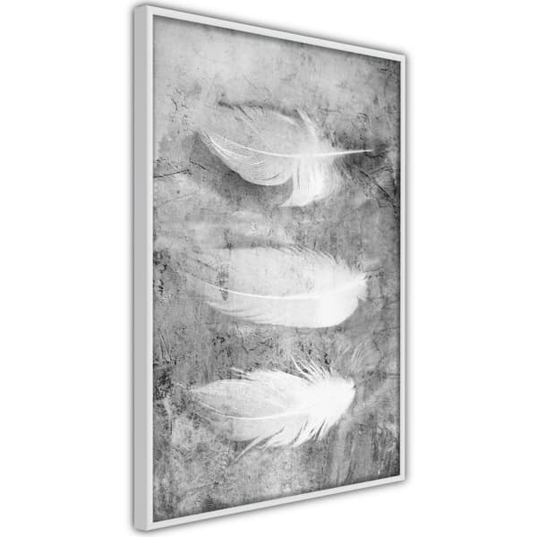 Inramad Poster / Tavla - Delicate Feathers