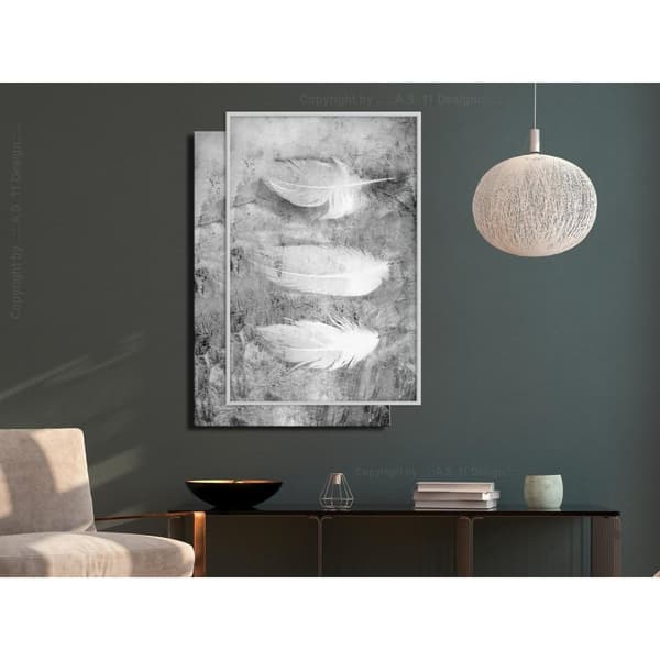Inramad Poster / Tavla - Delicate Feathers