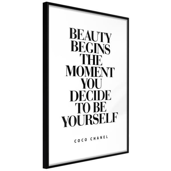 Inramad Poster / Tavla - Beginning of the Beauty