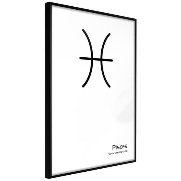 Inramad Poster / Tavla - Zodiac: Pisces II