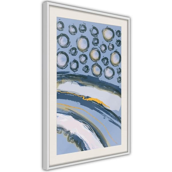 Inramad Poster / Tavla - Rain on the Highway