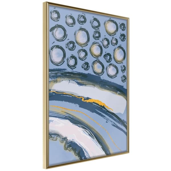 Inramad Poster / Tavla - Rain on the Highway