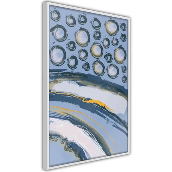 Inramad Poster / Tavla - Rain on the Highway