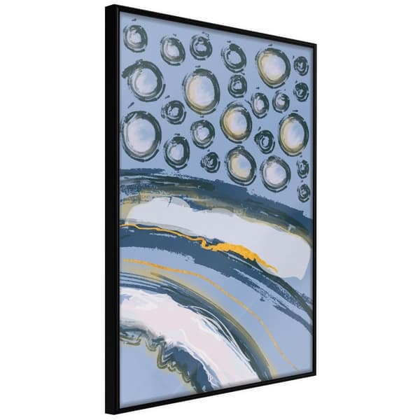 Inramad Poster / Tavla - Rain on the Highway