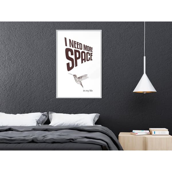 Inramad Poster / Tavla - More Space Needed