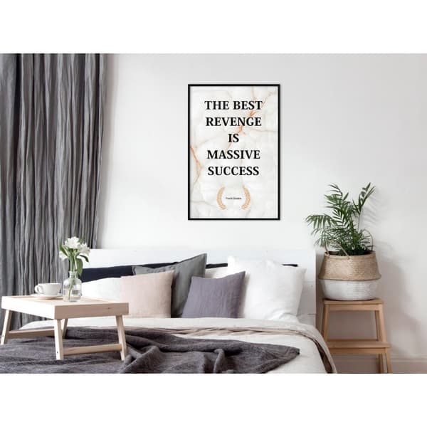Inramad Poster / Tavla - The Best Motivation