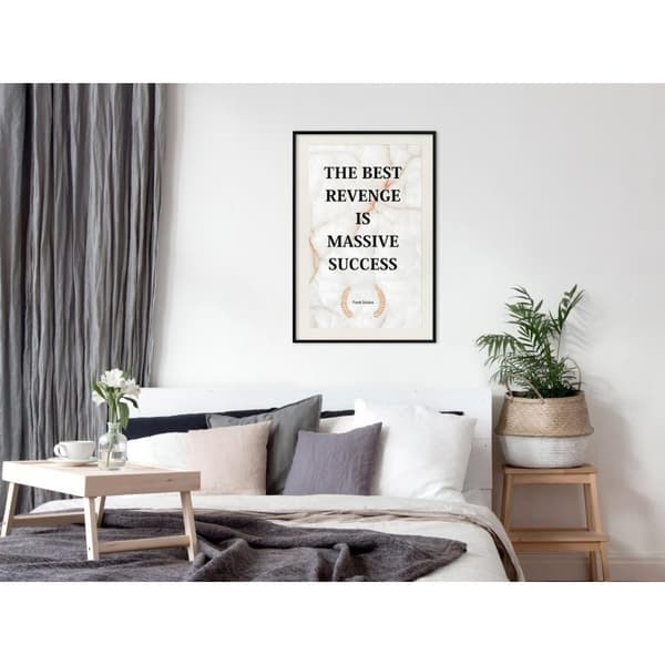 Inramad Poster / Tavla - The Best Motivation
