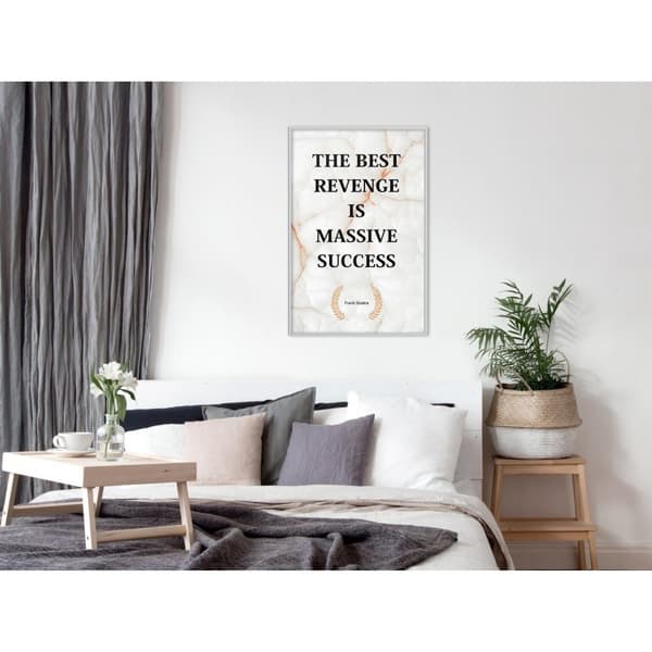 Inramad Poster / Tavla - The Best Motivation