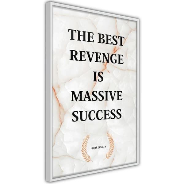 Inramad Poster / Tavla - The Best Motivation