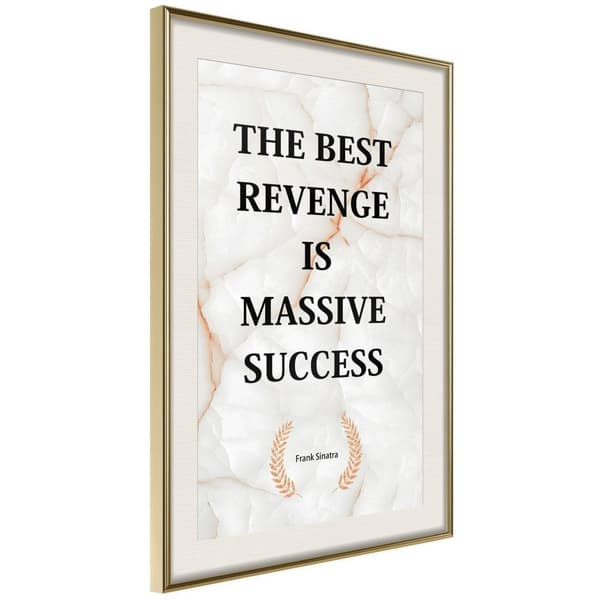 Inramad Poster / Tavla - The Best Motivation