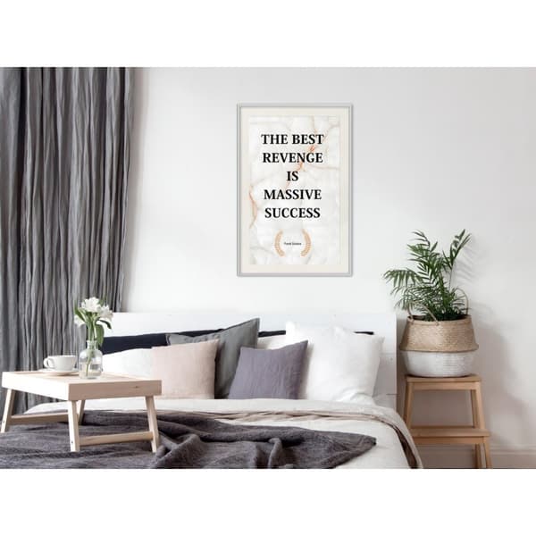 Inramad Poster / Tavla - The Best Motivation