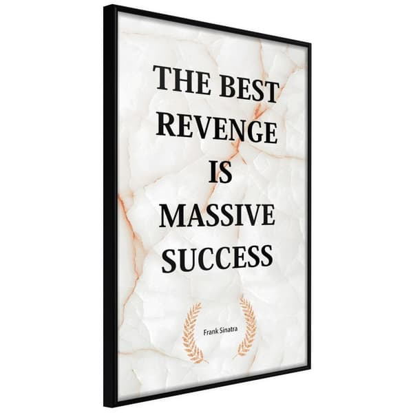 Inramad Poster / Tavla - The Best Motivation