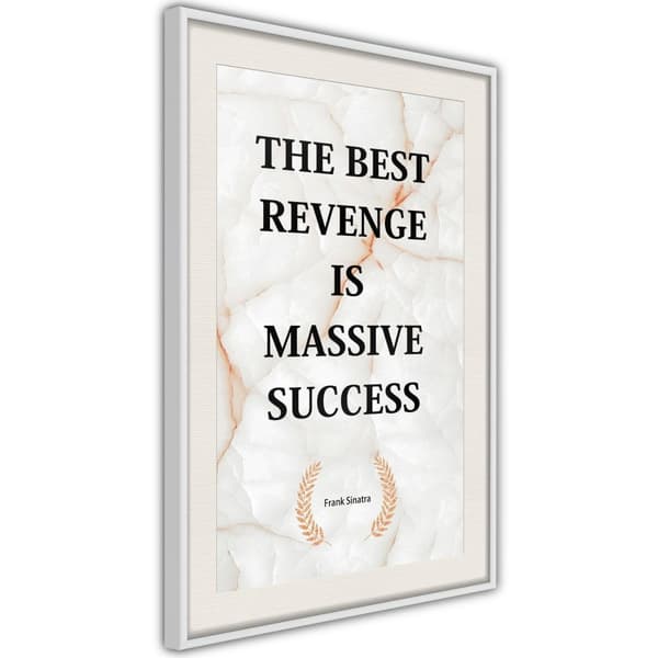 Inramad Poster / Tavla - The Best Motivation
