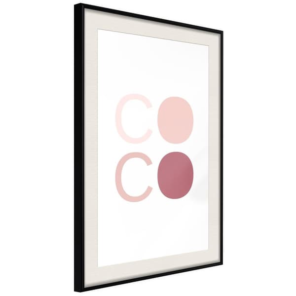 Inramad Poster / Tavla - Different Shades of Coco